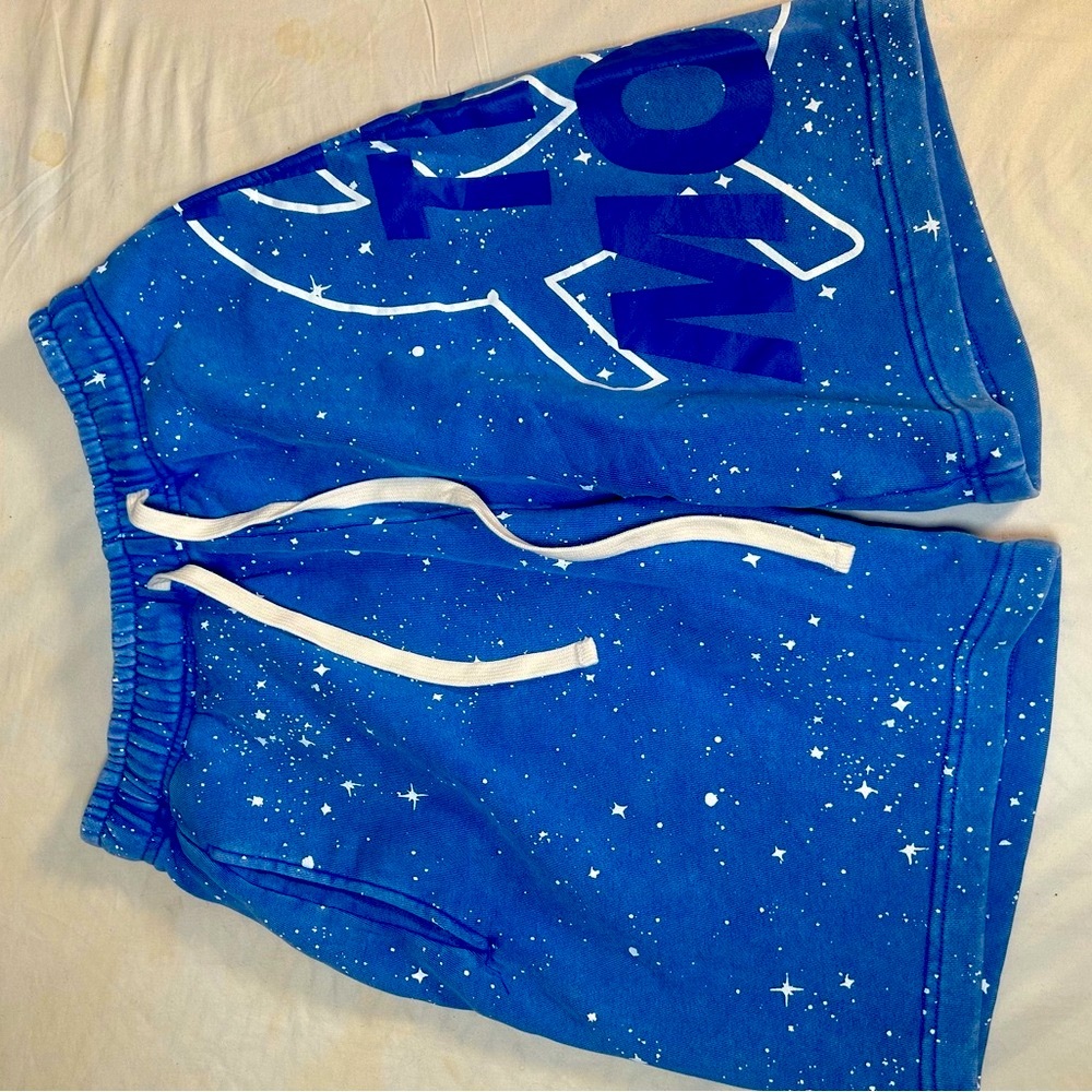 Disney Blue Starry Shorts with White Accents